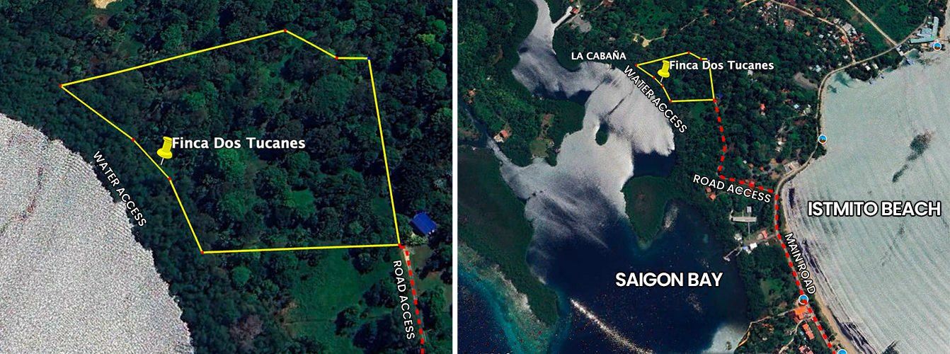 isla colon bocas del toro waterfront road access land for sale finca dos tucanes